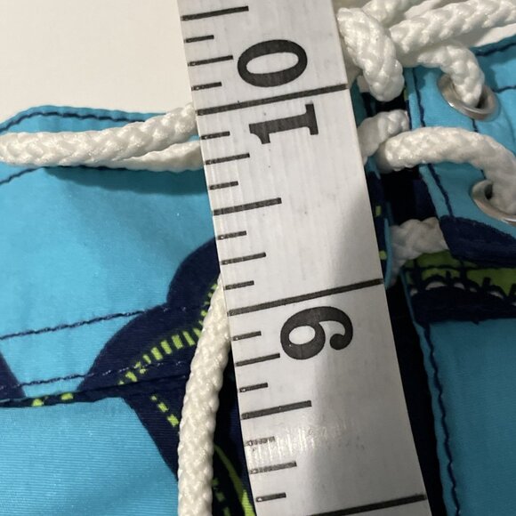 Vintage Y2K Catalina Board Shorts Coverup Women's M Blue Tropical Swim RARE NWT - Picture 11 of 12